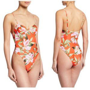 MARA HOFFMAN Desiree floral one pc swimsuit